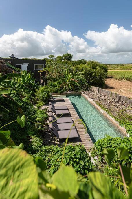 T3 Lumineux Avec Vue Exceptionnelle Et Piscine Oasis De Nature Et Serenite Petit-Canal Ngoại thất bức ảnh